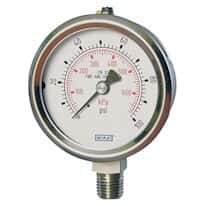 Wika 9768718 Bourdon Tube Pressure Gauge, 0 to 60 psi, 2.5" Dial, 1/4 NPT(M)
