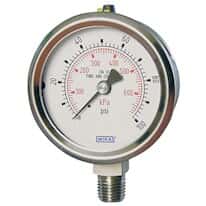Wika 9833557 Bourdon Tube Pressure Gauge, 0 to 200 psi, 2.5" Dial, 1/4 NPT(M)