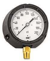 Wika 212.34 4.5 4.5" Process Pressure Gauge, 0 to 1000 psi, Lower