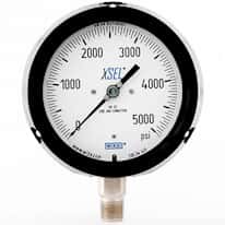Wika 232.34 4.5 4.5" Field Fillable Process Pressure Gauge, 0 to 5000 psi, Lower
