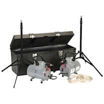 Zefon Diaphragm Pump, High Volume, 2 Pump Kit; 220V