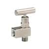 Needle Valve, SS, 90° Elbow, 1/4" NPT(M) x 1/4" NPT(F)