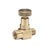 Needle Valve, Brass, 1/4" NPT(M) x 1/4" NPT(F)