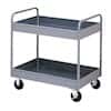 Steel Reversible Lab Cart, 2 Shelf, 500 lb Cap; 30" x 16"