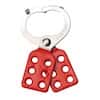 Accuform KDD103 1-1/2" Interlocking-Style Steel Hasp, Red, Accommodates up to 6 Locks
