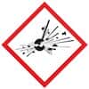Accuform LZH603EV2 GHS Label,Exploding Bomb Pictogram,1" x 1",adhesive poly,250/roll