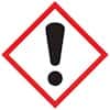 Accuform LZH607EV2 GHS Label,Exclamation Point Pictogram,1" x 1",adhesive poly,250/roll