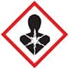 Accuform LZH609EV5 GHS Label, Health Hazard Pictogram, 1" x 1", adhesive poly, 500/roll