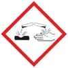 Accuform LZH614PS2 GHS Label, Corrosion Pictogram, 2" x 2", adhesive paper, 250/roll