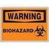 Accuform MBHZ303VP Safety Sign, Warning - Biohazard, 7" X 10", Plastic