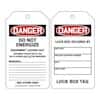 Accuform MDT169CTP Tag, Danger Do Not Energize, Job, 5 7/8" X 3 1/8", Pf-cardstock, 25/pk