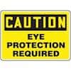 Accuform MPPE791VA Safety Sign, Caution - Eye Protection Required, 7" X 10", Aluminum