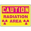 Accuform MRAD644VP Safety Sign, Caution - Radiation Area, 7" X 10", Plastic
