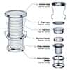 Advantech L3-N3 Top Cone for Sonic Sifter Separator Stack Assembly
