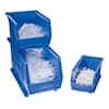 Akro-Mils 30239 BLUE Stackable Bin, 7" High, PACK OF 6 BINS 8.25 in W x 7 in H x 10.75 in D