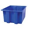 Akro-Mils 35-190 BLUE HDPE Storage Tote Box (without Lid), 1.2 cu ft, 17" x 14.5" x 9.88"