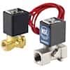 Asco U8256A107E 120VAC Subminiature Solenoid Valve 1/4" NPT(F),3/32" Orfice, 120VAC