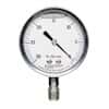 Ashcroft 1009 Glycerin-Filled SS Pressure Gauge, 2.5" Dial, 1/4" NPT(M) Lower Connection, 0 to 3000 psi