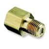 Ashcroft BW42 Pressure Snubber for Water-Light Oil, Brass, 1/4" NPT(M)/(F), 1500 psi