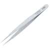 Aven Tools Precision Stainless Steel Tweezers, Straight Point Radius Edges, Straight Tip, OA-SA, 120mm