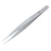 Aven Tools Tweezers, Stainless Steel, Straight, Ultra Fine Sharp Tips, 4-1/4"L
