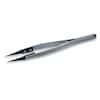 Aven Tools 5-CF Carbon Fiber Tweezer, Straight, Ultra-Fine Tips, 0.5 mm (0.02") Wide