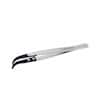 Aven Tools 7-CGF Carbon Fiber Tweezers, Curved, Fine Tips, 0.6 mm (0.024") Wide