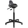 Bevco 3505 Sit-stand stool, 22"-32" height, black reinforced plastic base