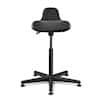 Bevco 3505 Sit-stand Stool, 22"-32" Height, Polyurethane Seat, Black Reinforced Plastic Base