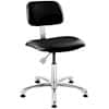 Bevco 4000CR BLK Clean Room Vinyl Chair, 16.5" - 21.5" Height, Aluminum base