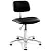Bevco 4050E3-BLK Desk Height ESD/ISO 6 Cleanroom Black Vinyl Chair; AL Base