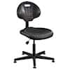 Bevco 7000-BLK Desk Height Polyurethane Chair, Black,  Nylon Base, Non-Tilt