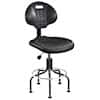 Bevco 7600-BLK Everlast Tall Height Polyurethane Chair, Black, Tubular Steel Base, Non-Tilt