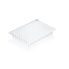BrandTech BIO-CERT® PCR Plate, 96-Well, Clear, No Skirt, Low-Profile, Non-Elevated Well Rim, 0.15 mL; 50/Pk
