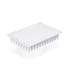 BrandTech BIO-CERT® PCR Plate, 96-Well, White, No Skirt, Low-Profile, Non-Elevated Well Rim, 0.15 mL; 50/Pk
