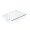 BrandTech BIO-CERT® PCR Plate, 96-Well, White, Semi-Skirted, Low-Profile, Non-Elevated Well Rim, 0.15 mL; 50/Pk