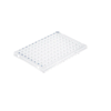 BrandTech BIO-CERT® PCR Plate, 96-Well, Clear, Semi-Skirted, Standard Profile, Non-Elevated Well Rim, 0.2 mL; 50/Pk