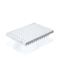 BrandTech BIO-CERT® PCR Plate, 96-Well, White, Semi-Skirted, Standard Profile, Non-Elevated Well Rim, 0.2 mL; 50/Pk