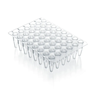 BrandTech BIO-CERT® PCR Plate, 48-Well, Clear, No Skirt, Standard Profile, Elevated Well Rim, 0.2 mL; 20/Pk