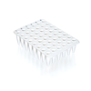BrandTech BIO-CERT® PCR Plate, 48-Well, White, No Skirt, Standard Profile, Elevated Well Rim, 0.2 mL; 20/Pk