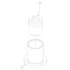 Branson 1021358 Sound-Proof Enclosure Neck Adapter for Cup Horn used with SFX150, SLP Sonifiers 