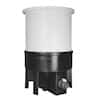 Chem-Tainer Conical-Bottom Open-Top Tank with Stand, PE, 200 gallon
