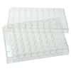 Cole-Parmer Cell and Tissue Culture Plates with Lid, Sterile, Polystyrene, Treated, 48-Well; 100/CS