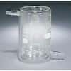 Glass Tempering Beaker, borosilicate, 1/2" hose barbs, 2000 mL