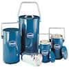 Blue Enameled Steel and Glass Dewar Flask with Handle and Lid, 2 L