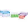 Cole-Parmer Magne-Box™ Magnetic Polycarbonate Cryo-Boxes, 81-Place, Assorted (Purple, Green, Blue, Orange), 5 1/4 x 5 1/4 x 2 1/16"; 4/PK