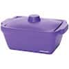 Cole-Parmer Foam Rectangular Ice Pan with Lid, 4 L, Purple