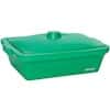 Cole-Parmer Foam Rectangular Ice Pan with Lid, 9 L, Green