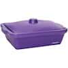 Cole-Parmer Foam Rectangular Ice Pan with Lid, 9 L, Purple