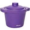 Cole-Parmer Foam Round Ice Bucket with Lid, 4 L, Purple